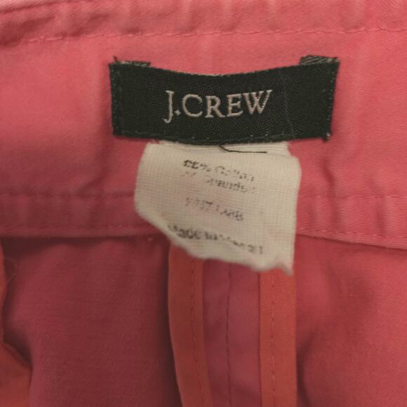 J. CREW Chino Skirt Women's 10  Coral Pencil Stretch Nautical Preppy - Picture 5 of 6